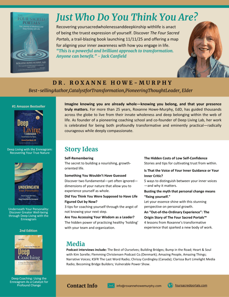 Media sheet for roxanne howe murphy press